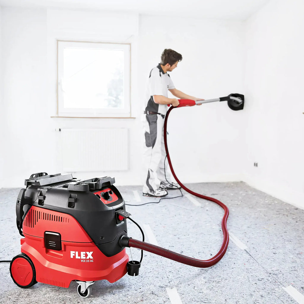 Staubsauger-Schleifgerät Flex GE 6 R-EC + VCE 33 M AC Set + Schleifpapier