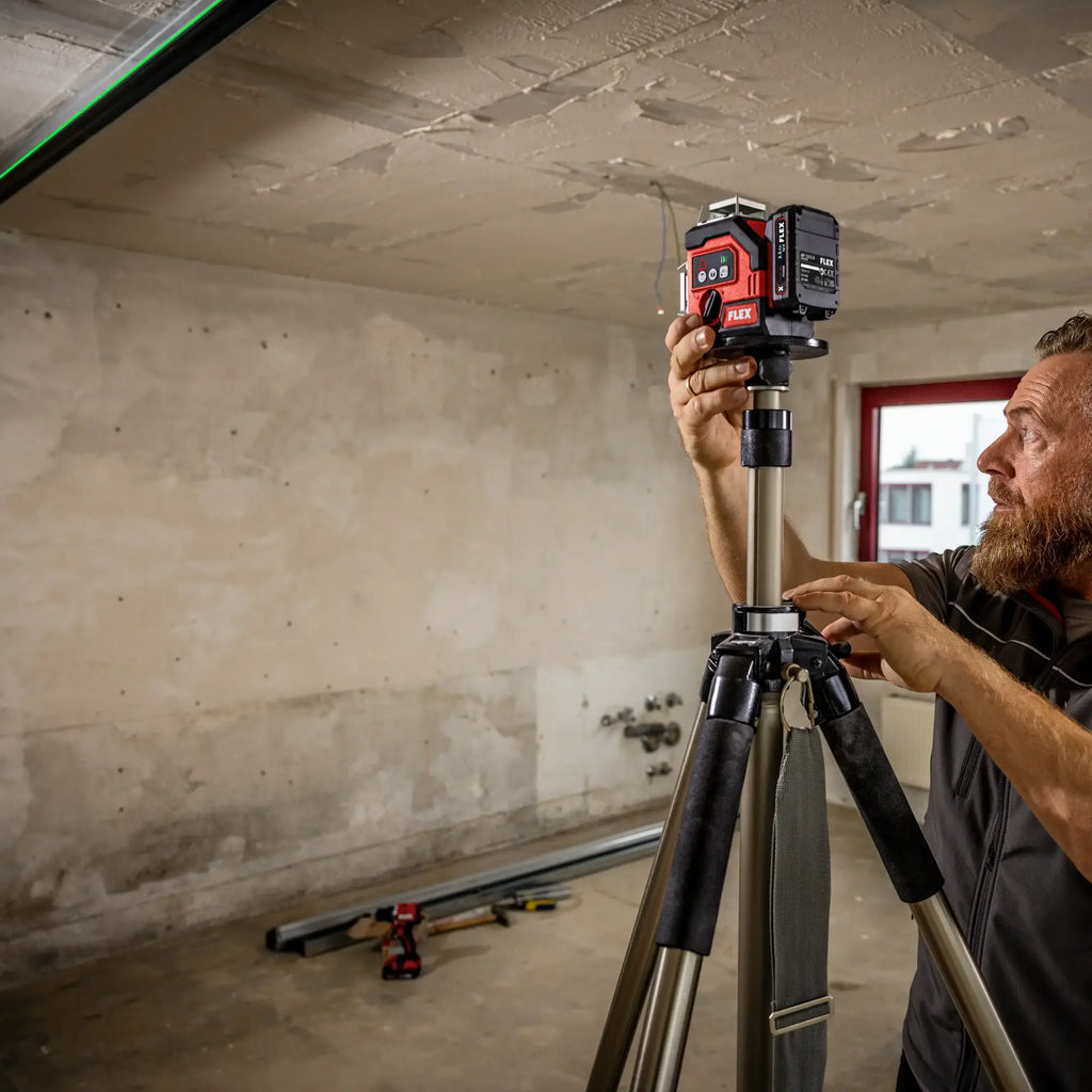 Kreuzlaser-Kit Flex ALC 3/360-G/R 12V 2,5Ah