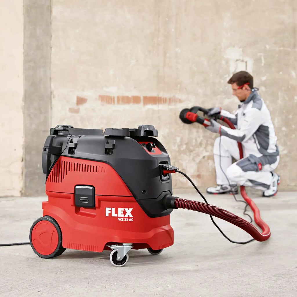 Staubsauger-Schleifgerät Flex GE 6 R-EC + VCE 33 M AC Set + Schleifpapier