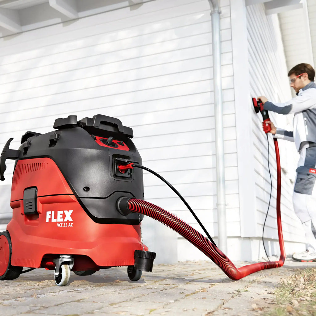 Staubsauger-Schleifgerät Flex GE 6 R-EC + VCE 33 M AC Set + Schleifpapier