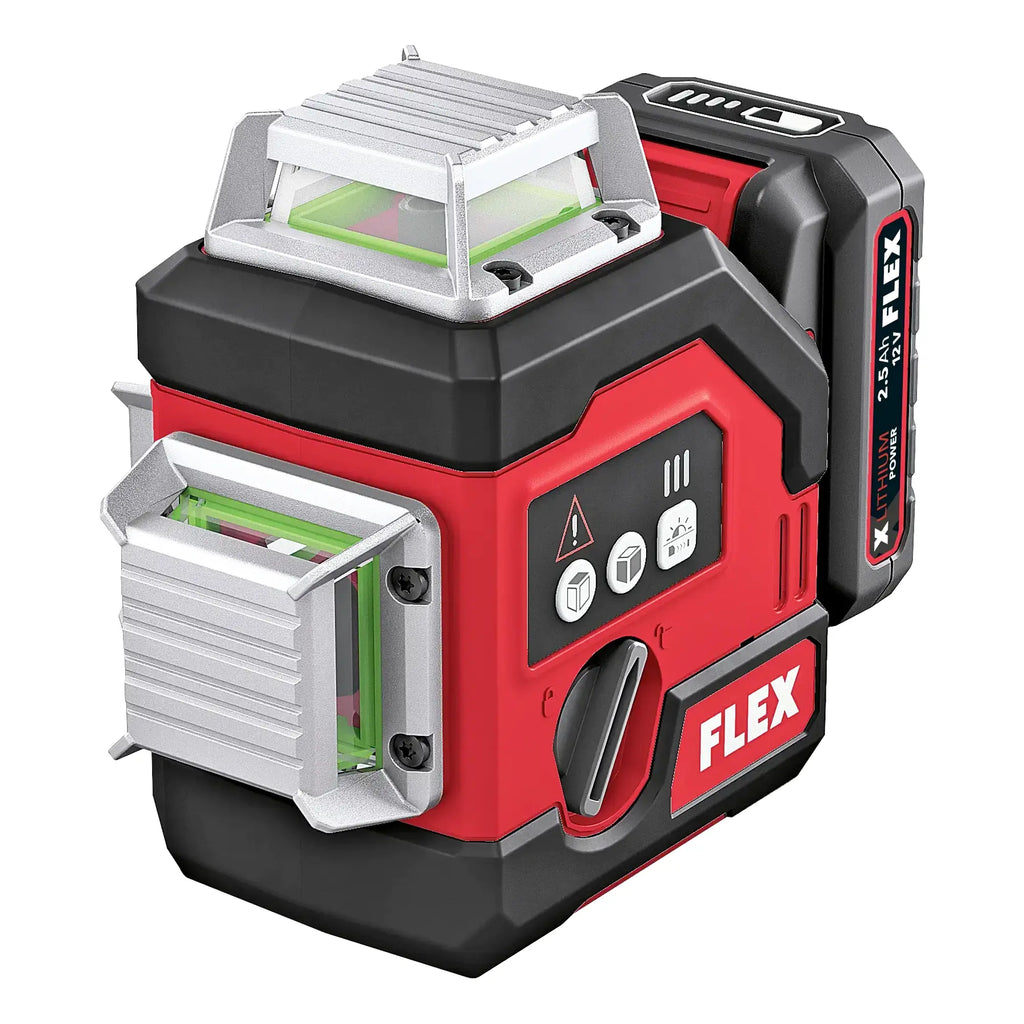 Kreuzlaser Flex ALC 3/360-G/R 12 Sets 12V 2,5Ah