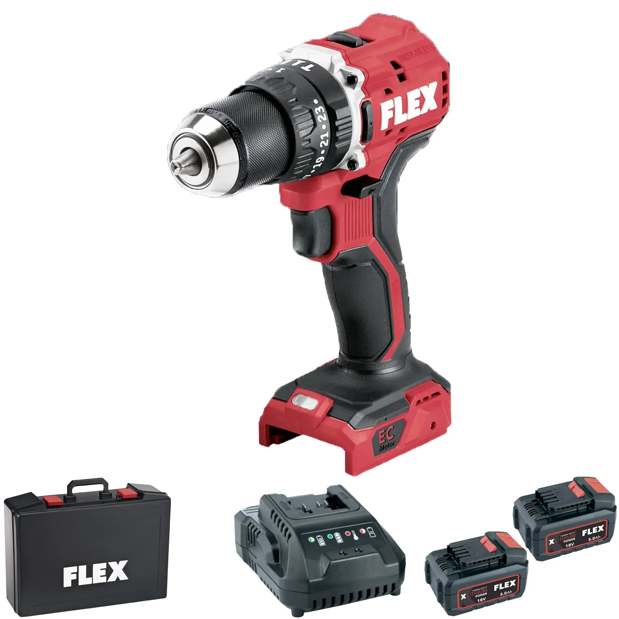 Schlagbohrschrauber Flex PD 2G EC LD 55 TC 18V 5Ah