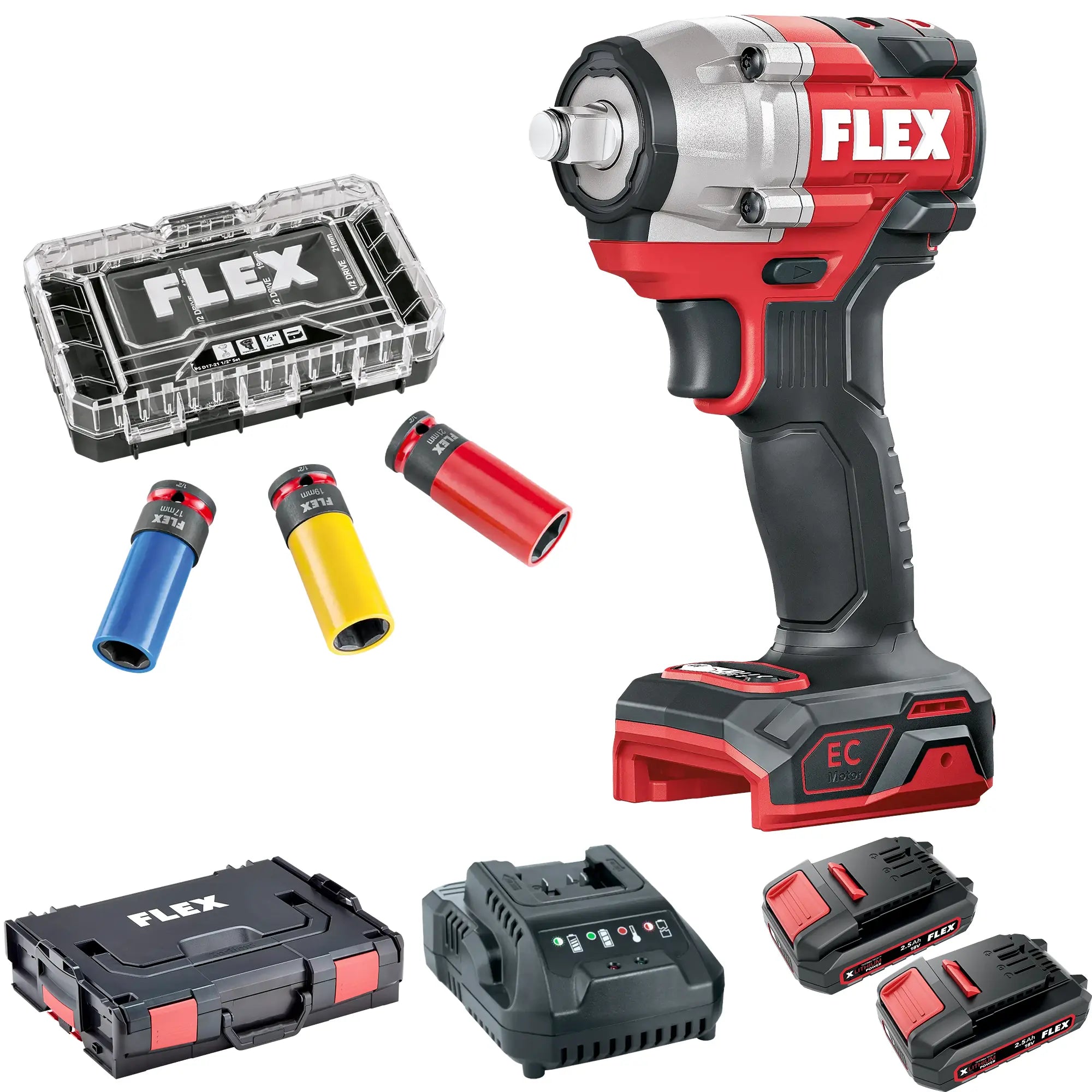 Schlagschrauber Flex 18 V IW 1/2" 400 EC 18V 2,5Ah