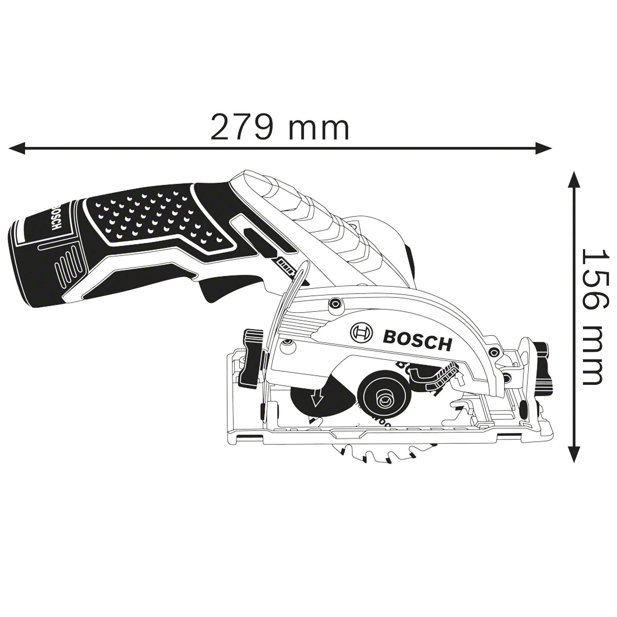 Kreissäge Bosch GKS 12V-26 12V 3Ah