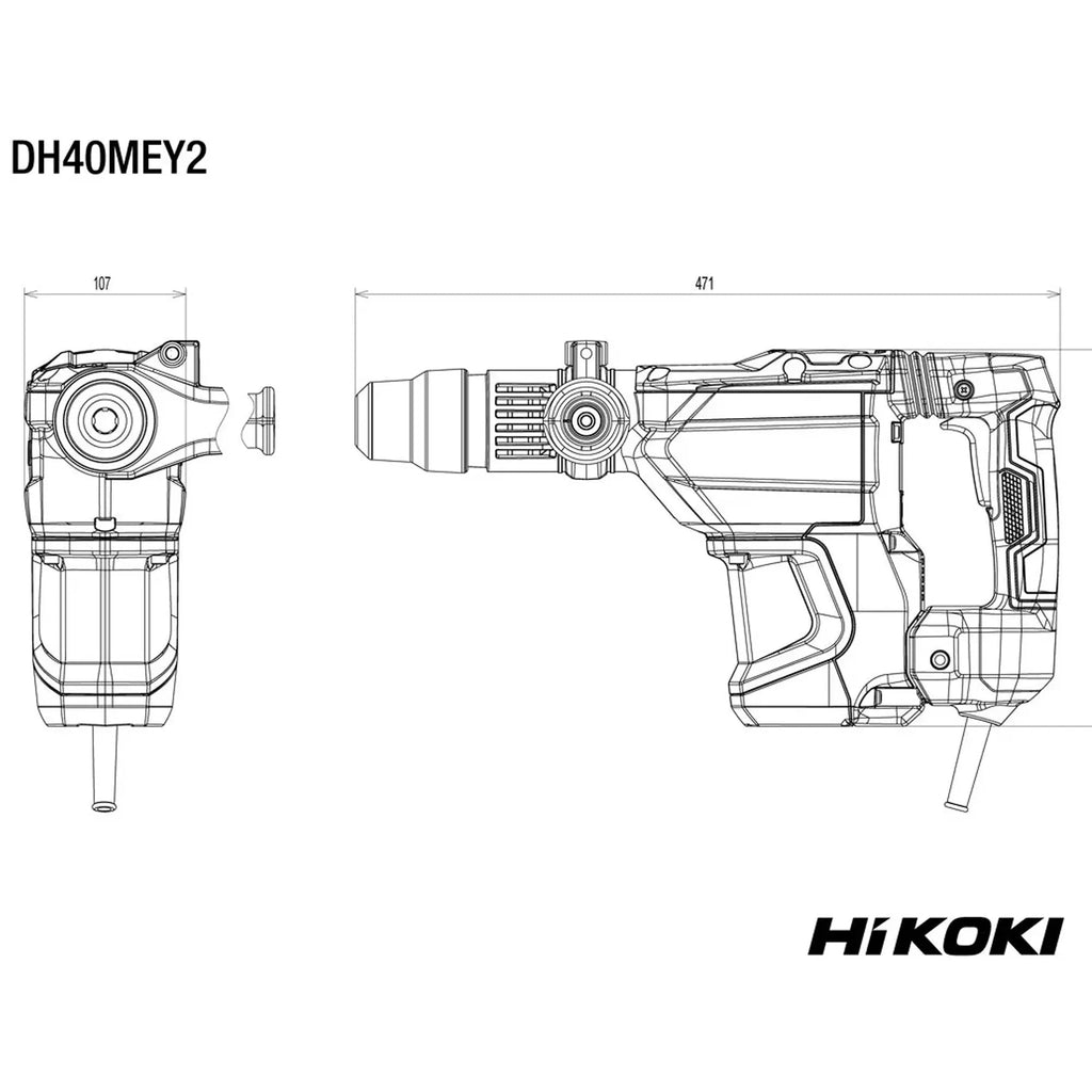 SDS-Max-Schlagbohrmaschine HiKOKI DH40MEY2WSZ 1150W
