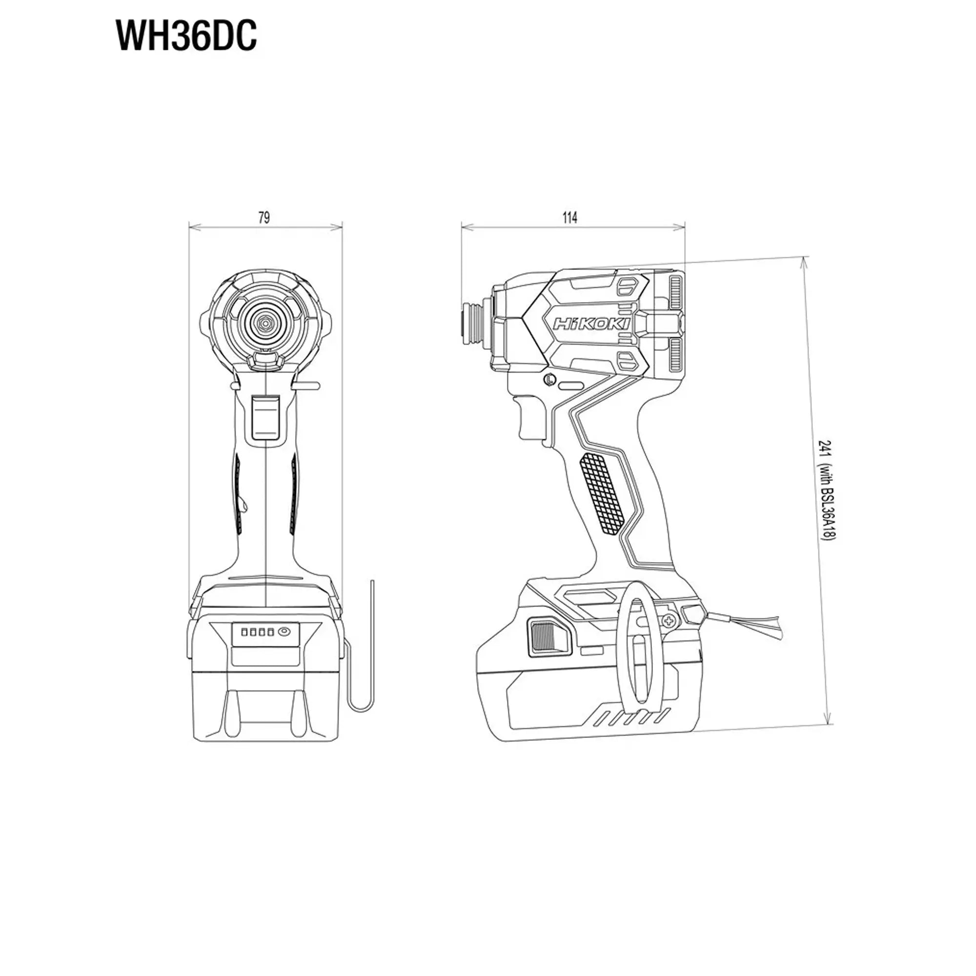 HiKOKI WH36DCW2Z 36V Schlagschrauber