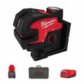 Laser-Wasserwaage Milwaukee M12 CLL4P-301C 12V 3Ah