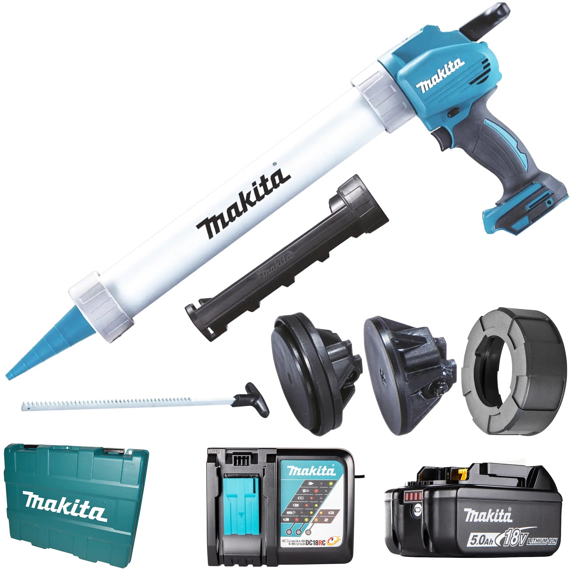 Silikonpistole Makita DCG180RAX 18 V 5 Ah