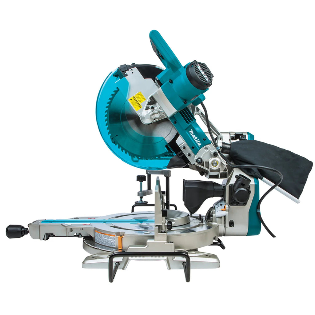 Gehrungssägensatz Makita LS1219L mit DEBWST06-Prüfstand