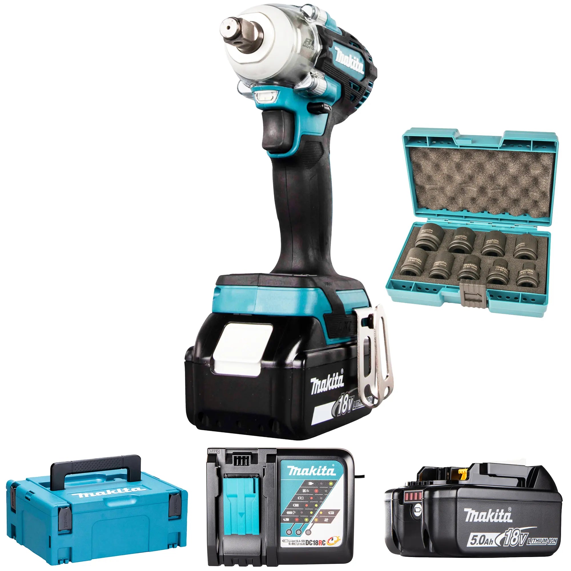 Impulsschrauber Makita DTW300RTJX 18 V 5 Ah