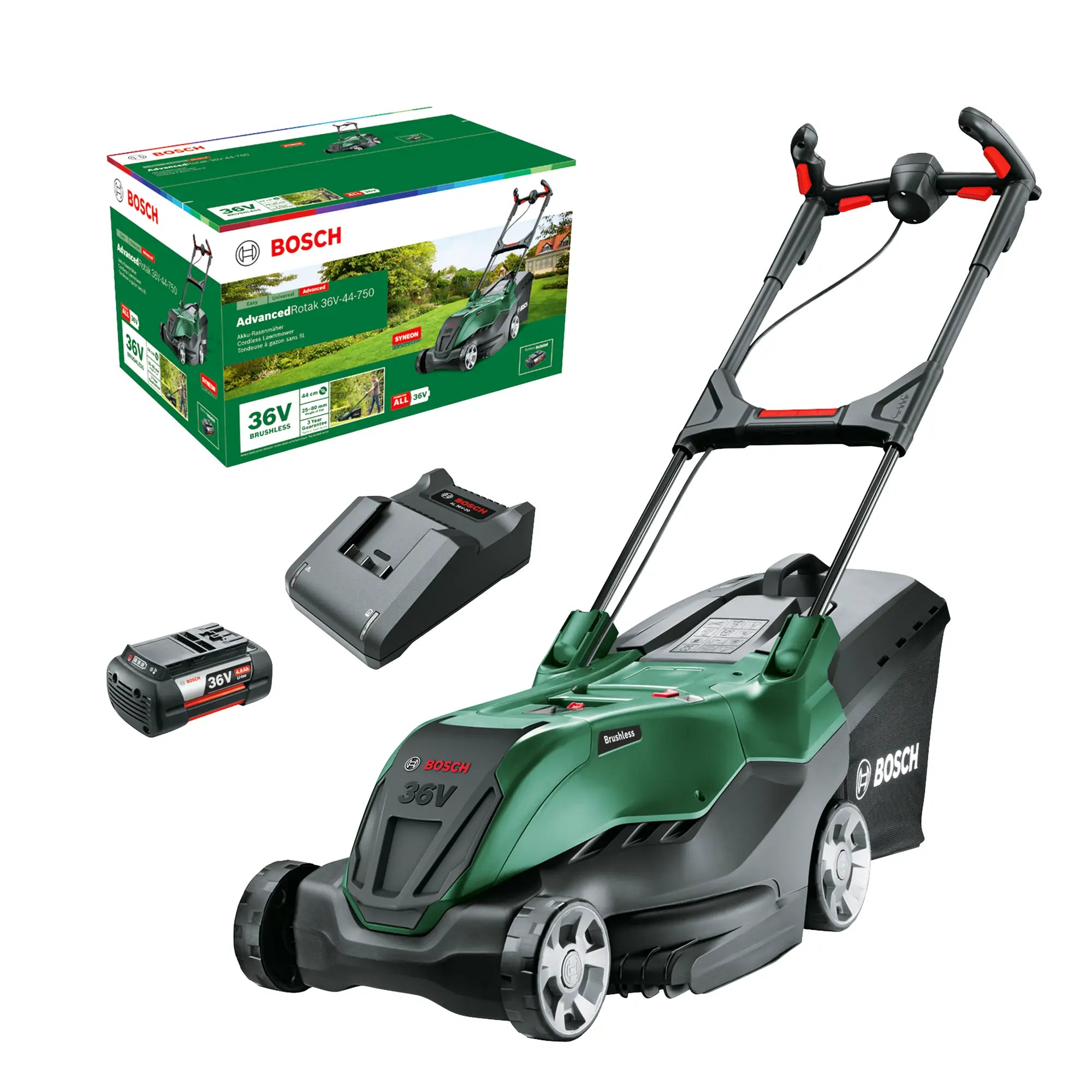 Rasenmäher Bosch AdvancedRotak 36V-44-750 36V 4Ah