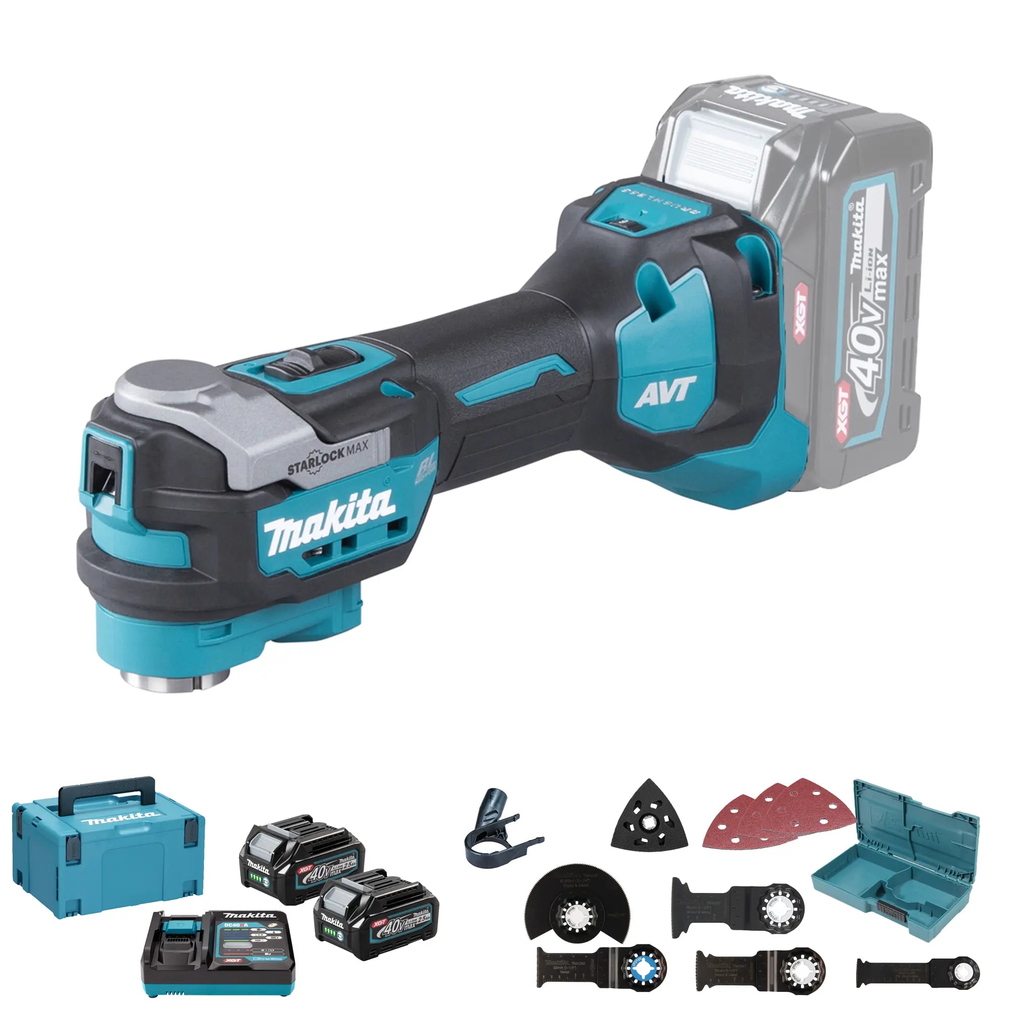 Multifunktionswerkzeug Makita TM001GD201 40V 2,5Ah