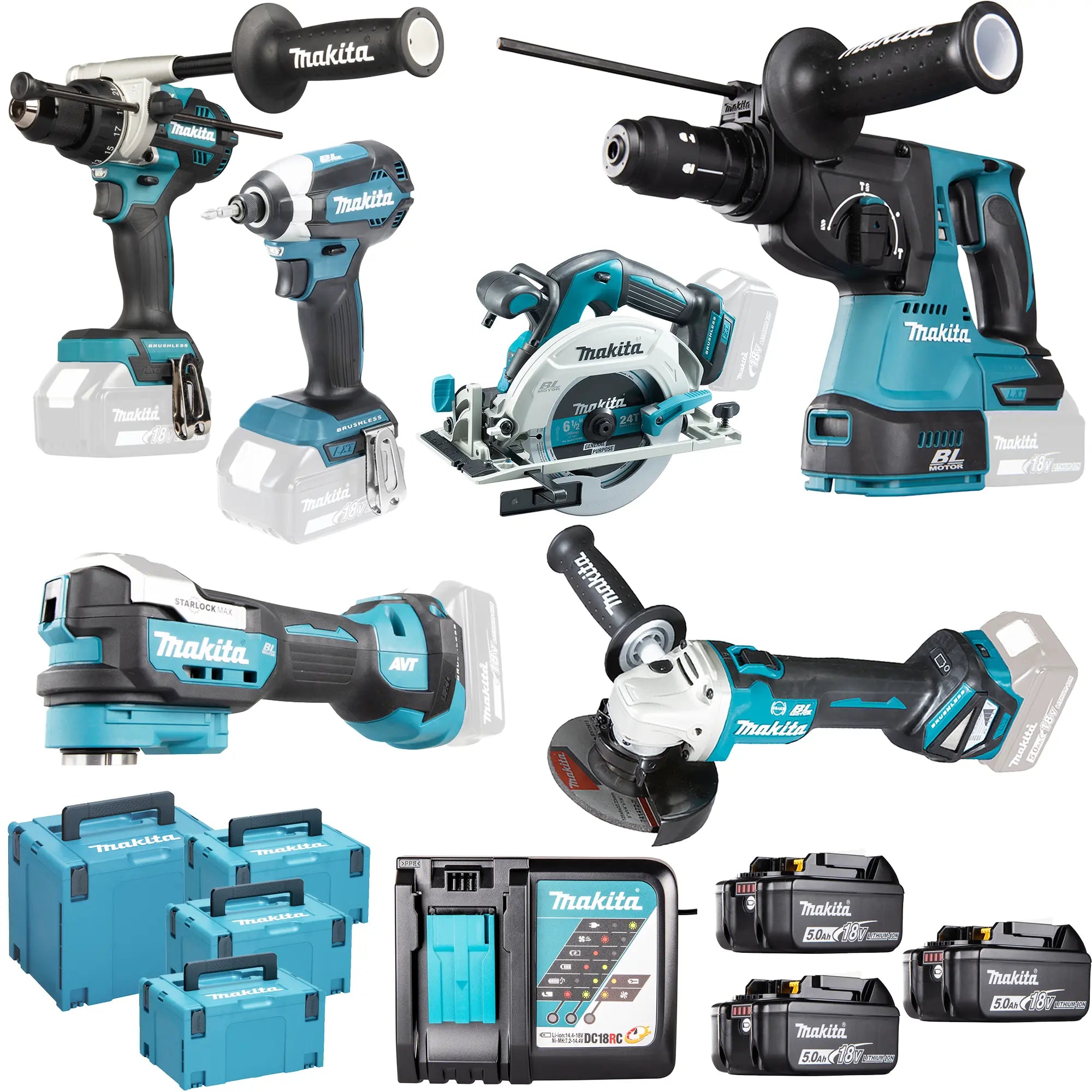 Kombi-Set Makita DLX6139JX1 18V 5Ah