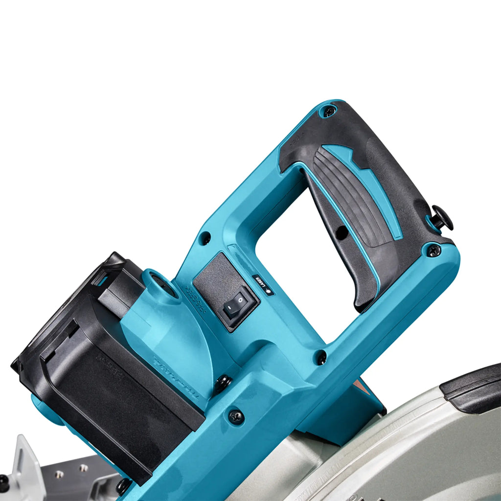 Gehrungssägensatz Makita LS1219L mit DEBWST06-Prüfstand