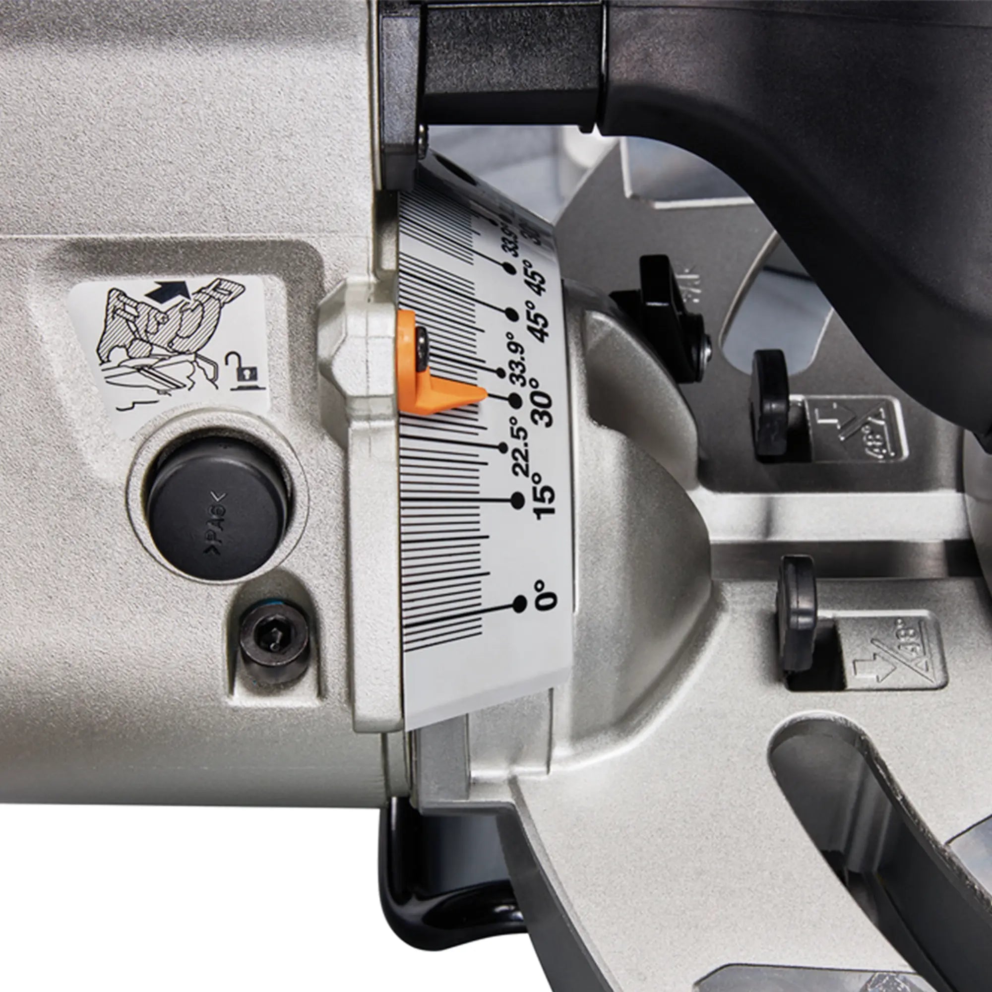 Gehrungssägensatz Makita LS1219L mit DEBWST06-Prüfstand