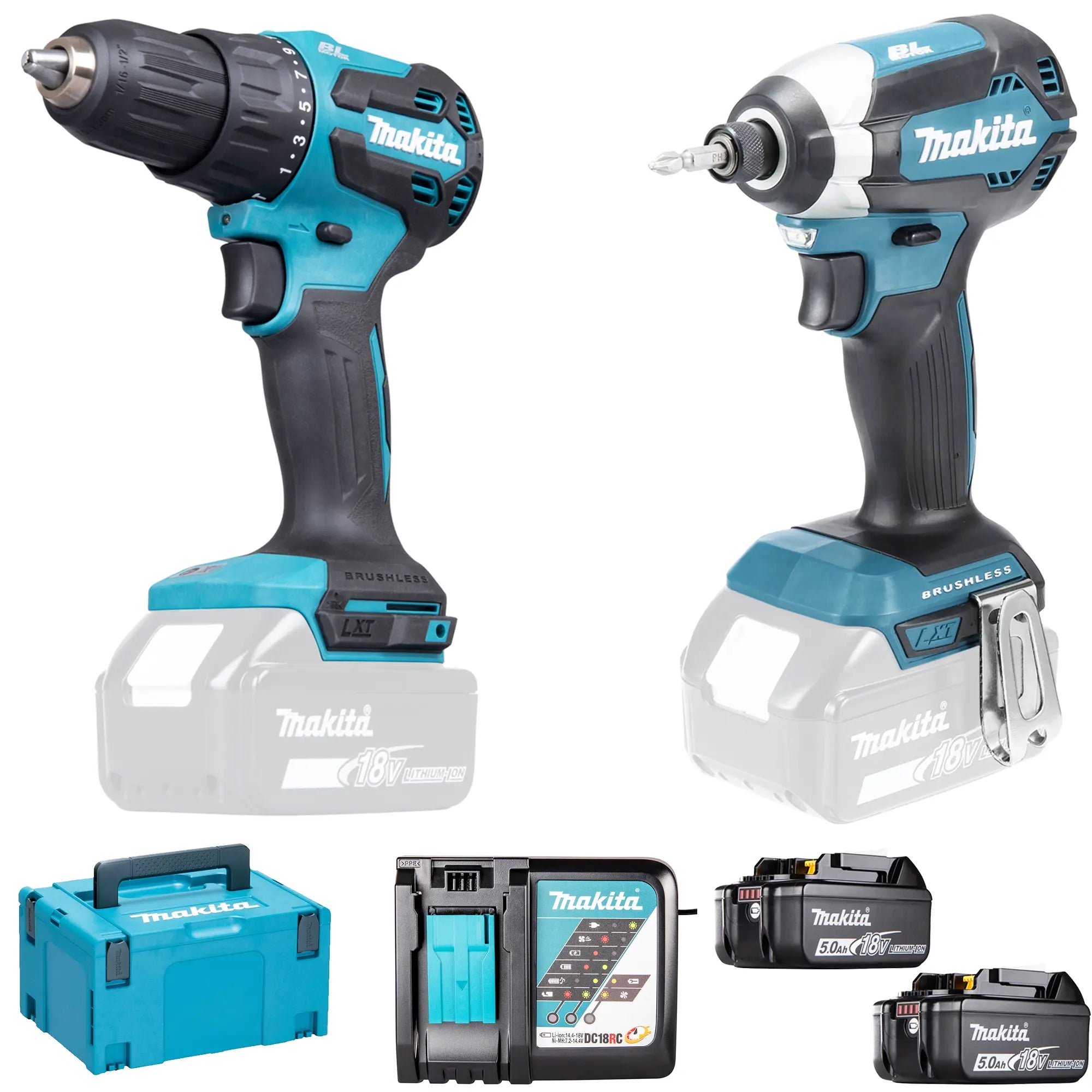 LXT-Kombi-Kit Makita DLX2537TJ 18V 5Ah
