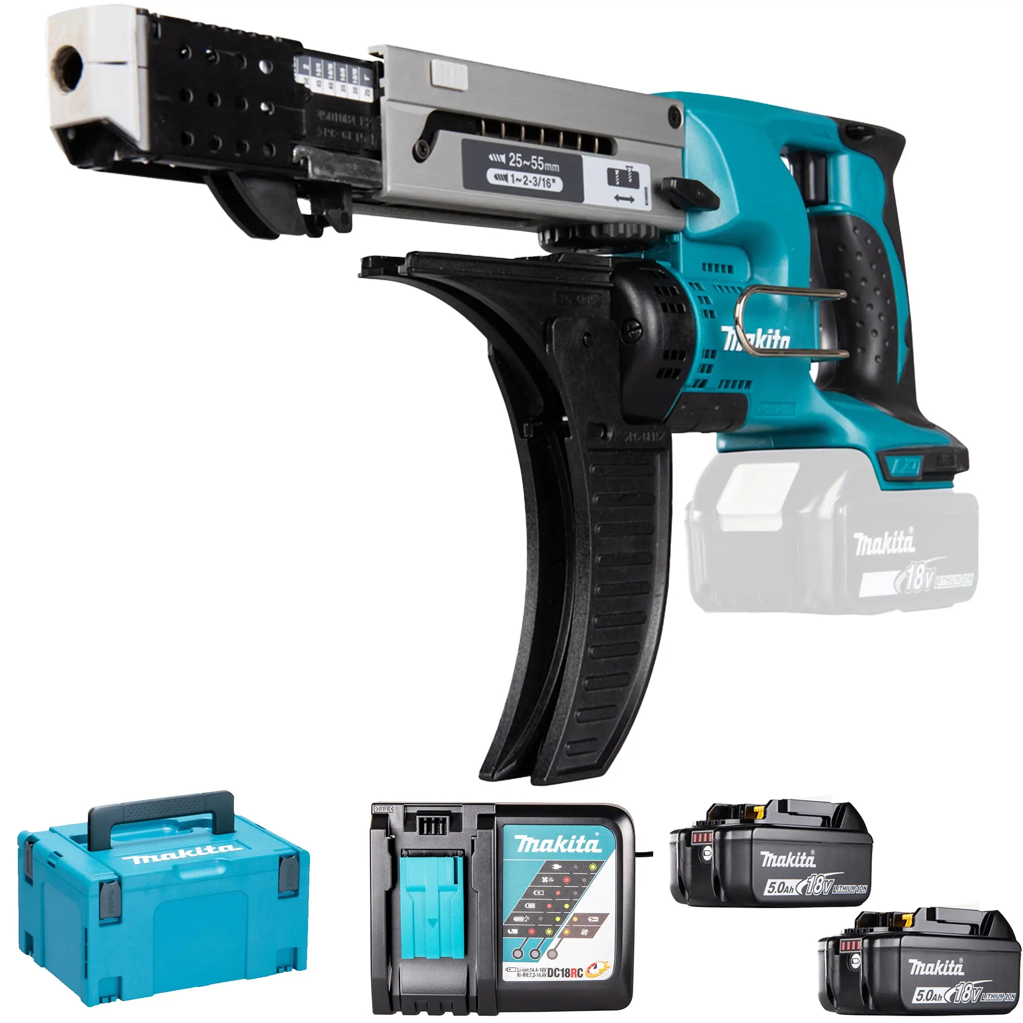 Trockenbauschrauber Makita DFR550RTJ 18 V 5 Ah