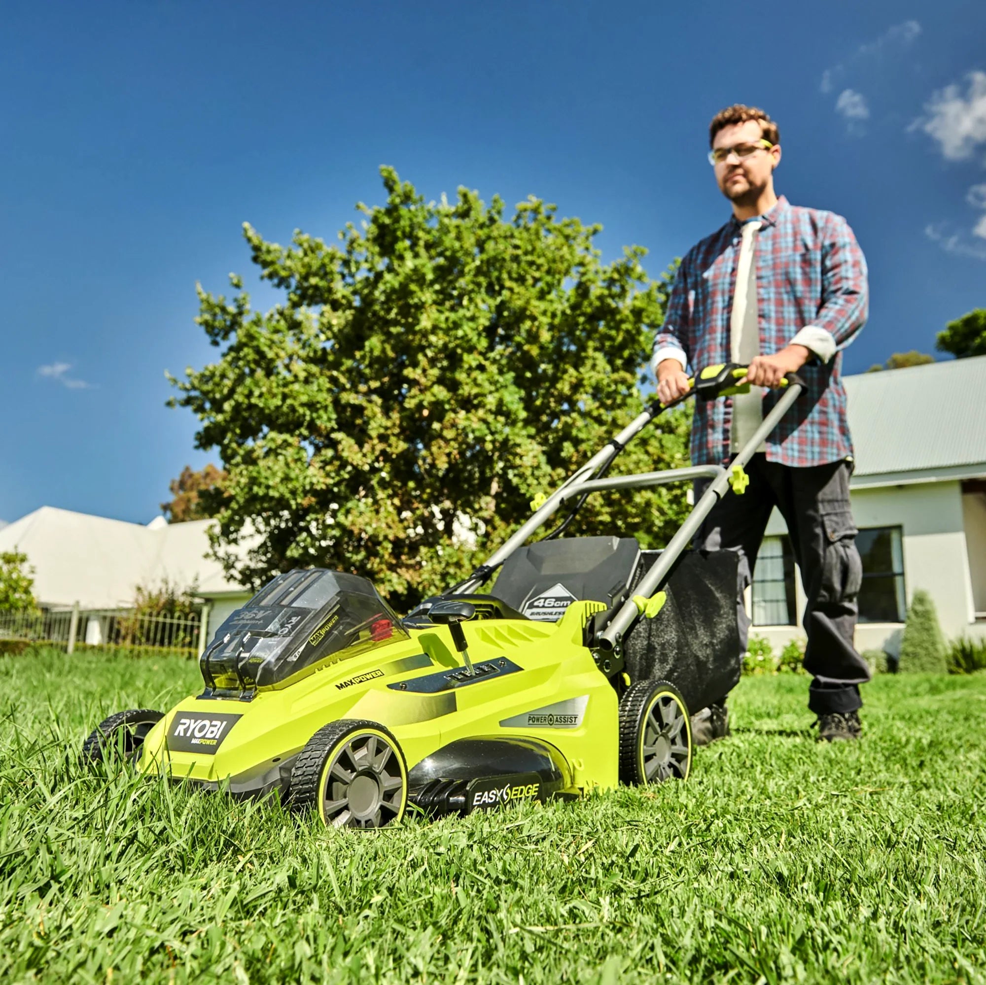 Bürstenloser Rasenmäher Ryobi RLM36X46H50PG 36V 5Ah