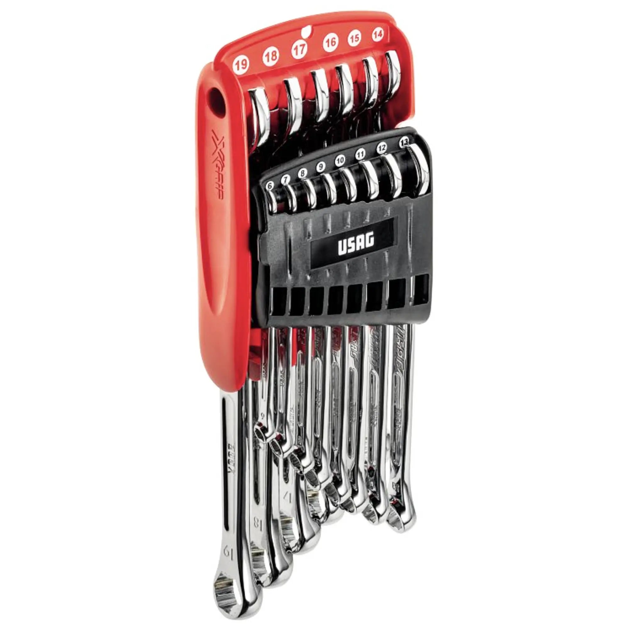 Satz mit 14 Kombinationsschlüsseln Usag 285 X/DS14 X-Grip Profil 6-19 mm