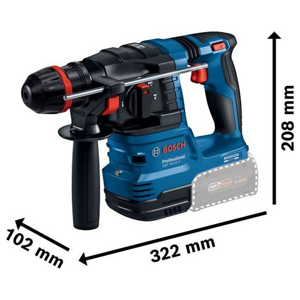 Bohrhammer Bosch GBH 18V-22 X PRO 18V