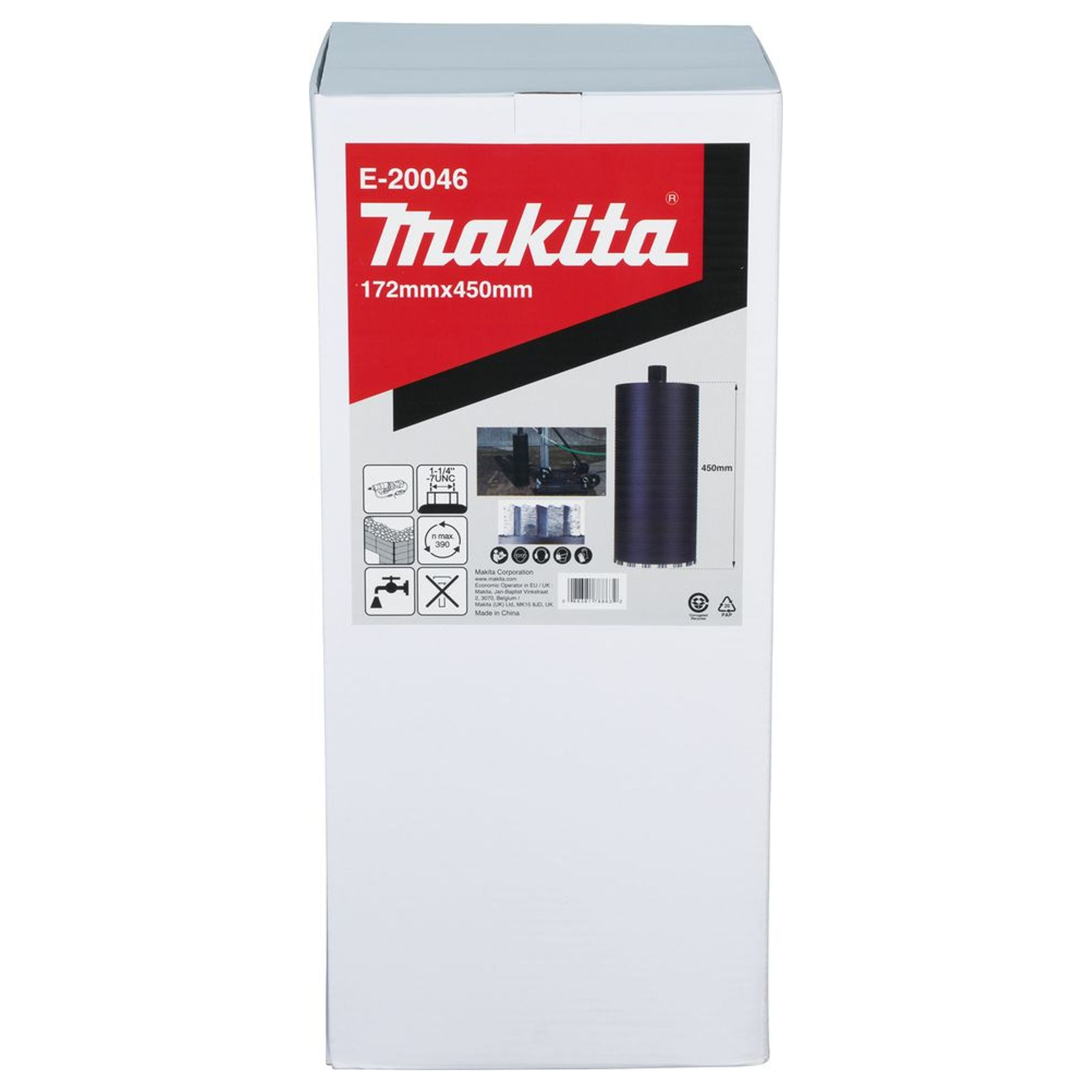 Diamantkrone Makita E-20046 172x450mm Nass 1-1/4"UNC