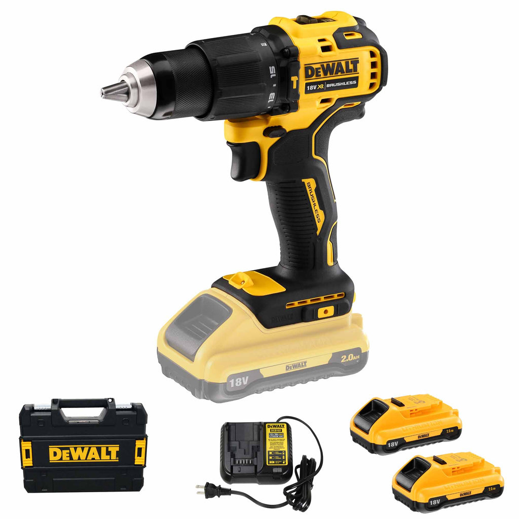 Bohrschrauber Dewalt DCD709D2T-QW 18V 2Ah