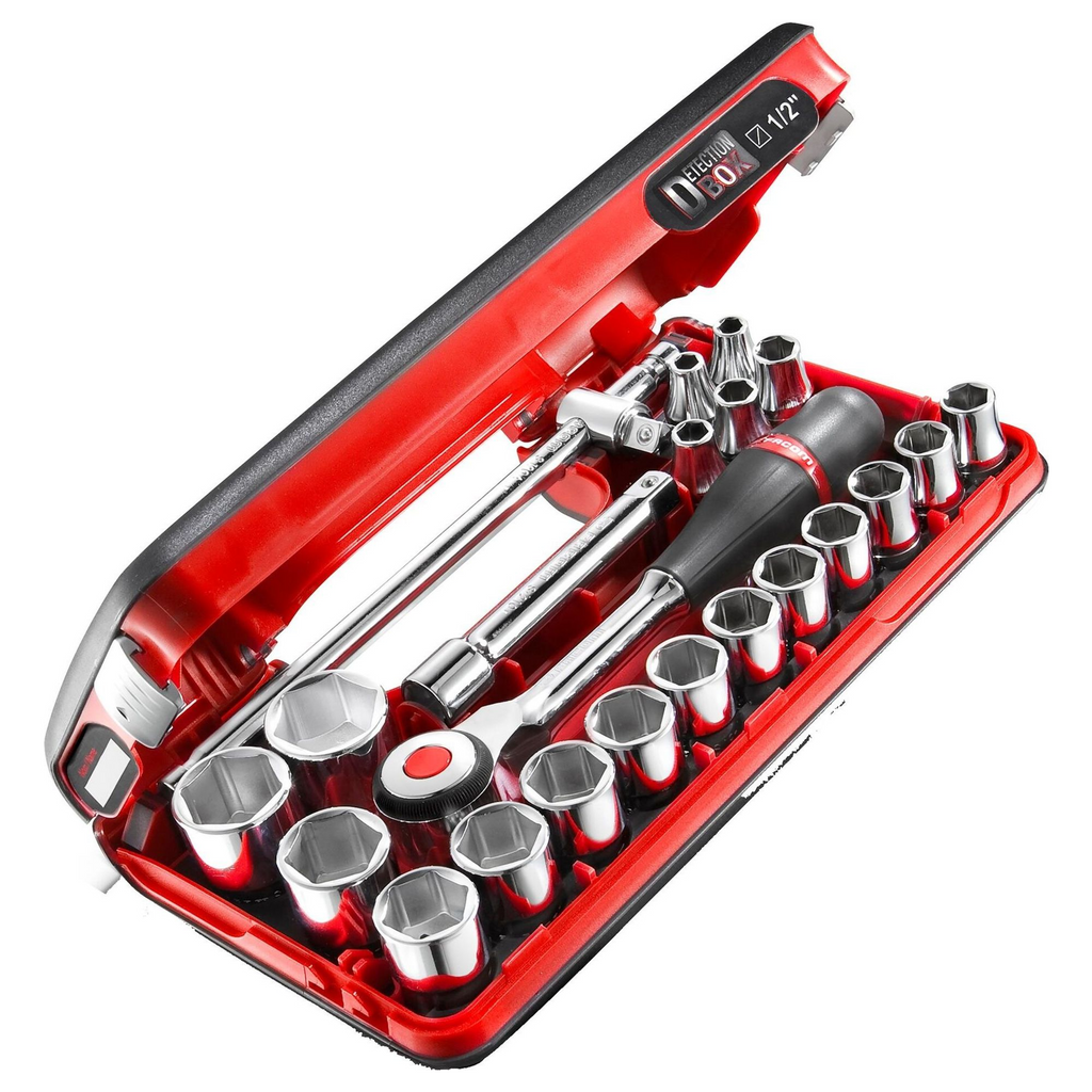 Facom S.360DBOX4PB 1/2" Steckschlüsselsatz mit Ratsche (22-teilig)