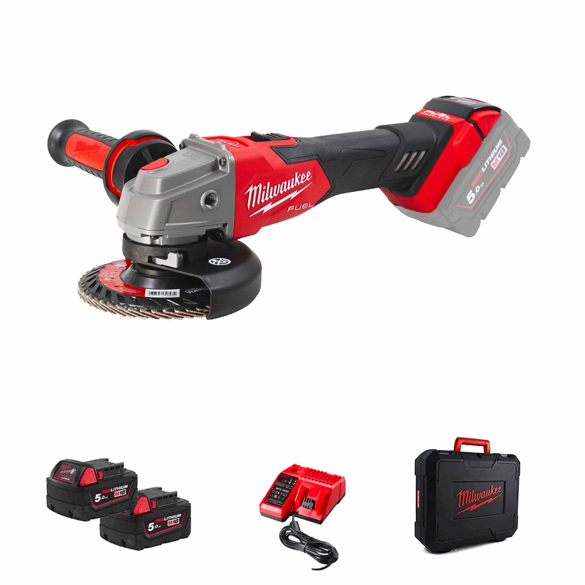 Winkelschleifer Milwaukee M18 FSAG125XB-502X 18V 5Ah