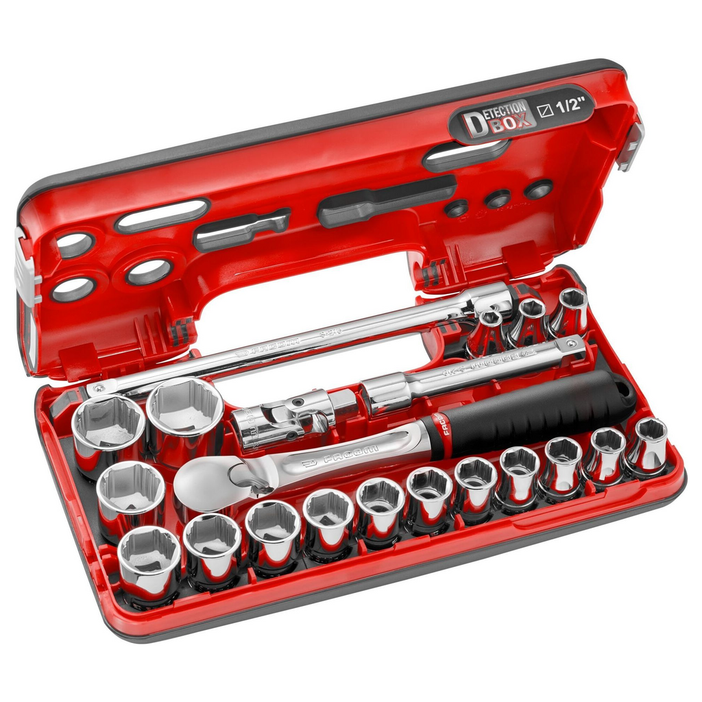 Facom SL.DBOX1GRPPB 1/2" OGV Grip Steckschlüsselsatz 21-teilig
