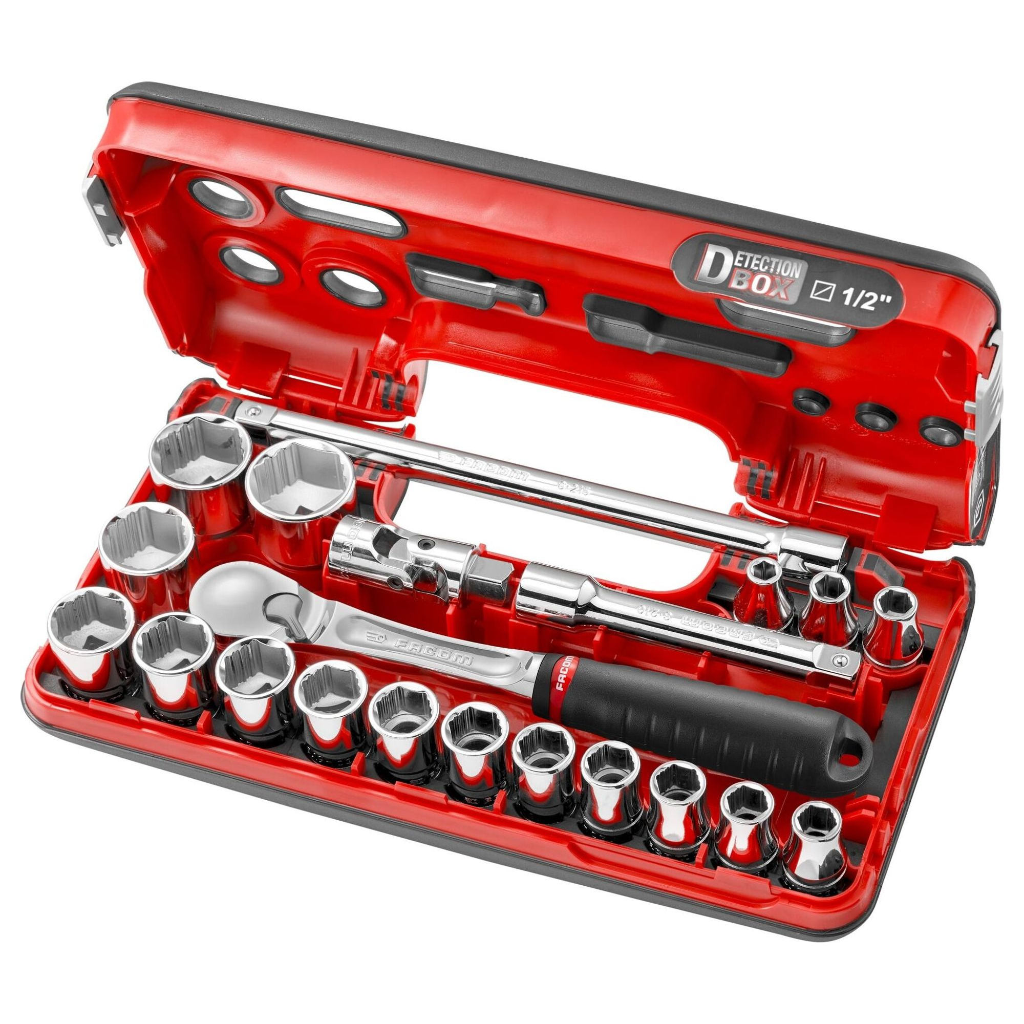 Facom SL.DBOX1GRPPB 1/2" OGV Grip Steckschlüsselsatz 21-teilig