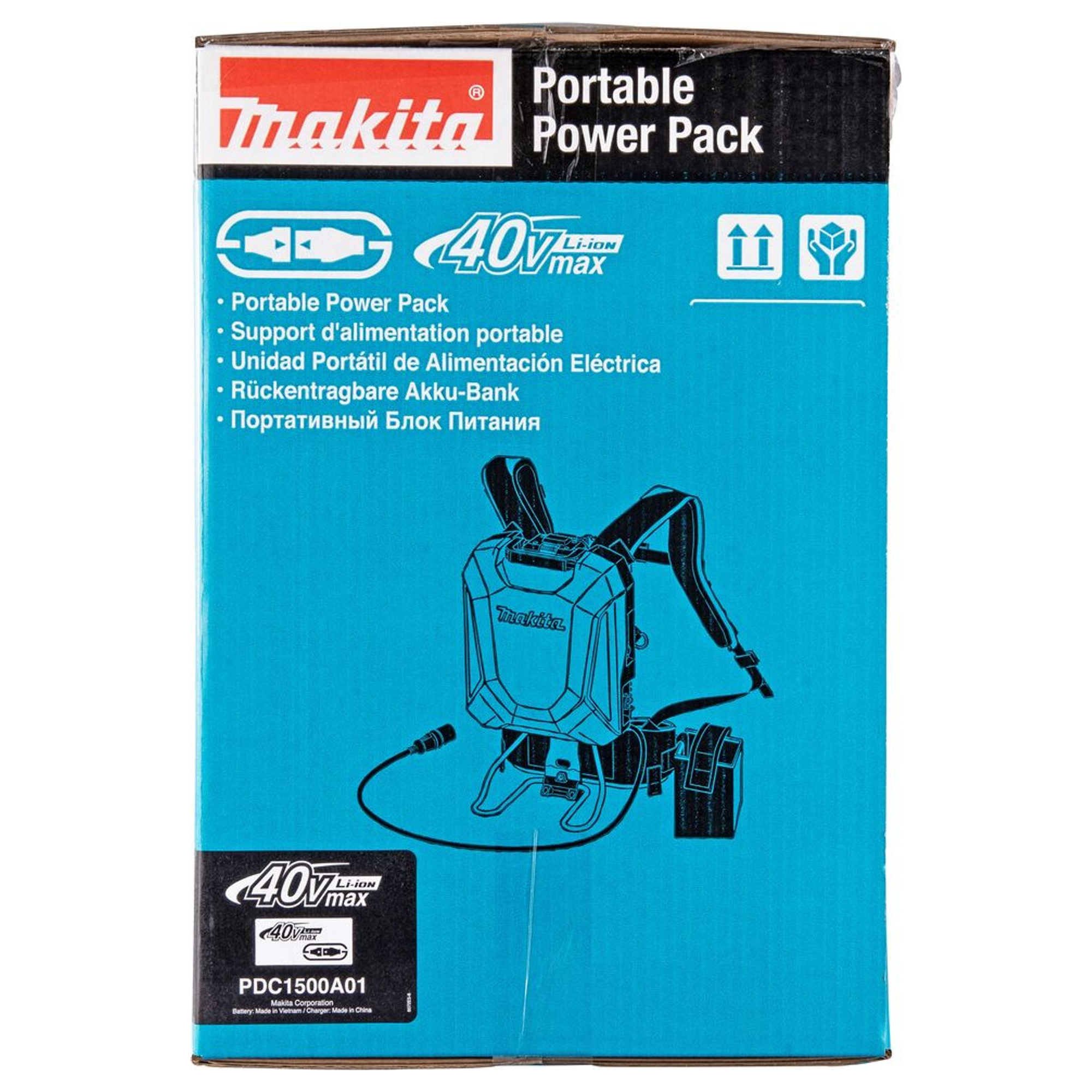 Power Pack Rucksack Makita PDC1500A01 40V
