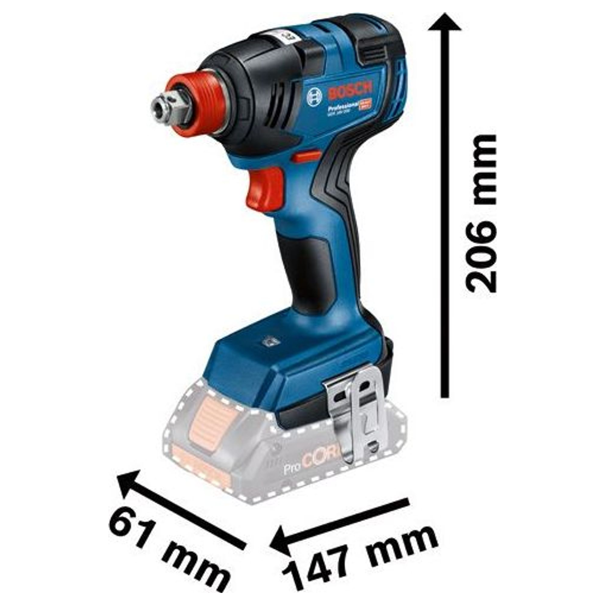 Schlagschrauber Bosch GDX 18V-200 PRO 18V 4Ah
