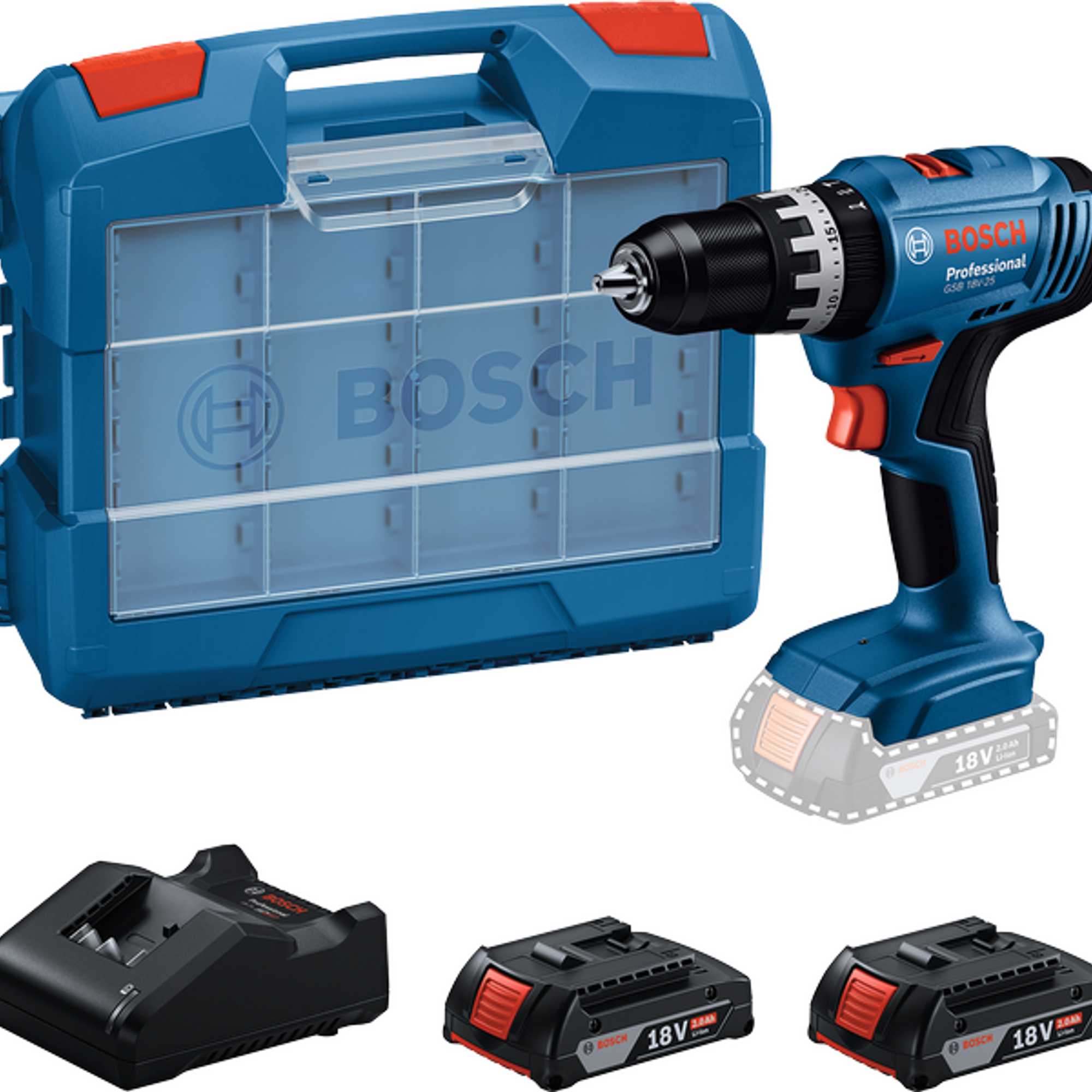 Bohrschrauber Bosch GSB 18V-25 PRO 18V 2Ah