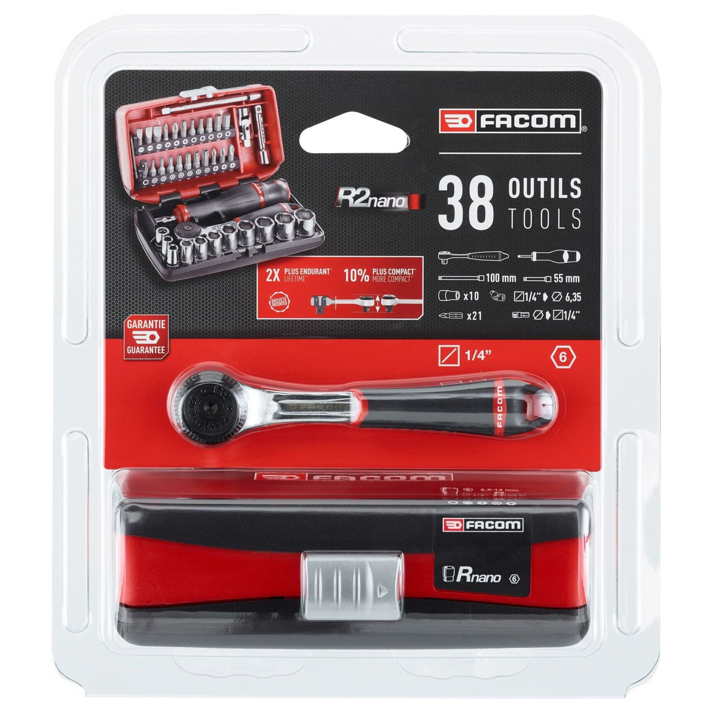 Facom R2NANOPB 1/4" Steckschlüsselsatz 38-teilig