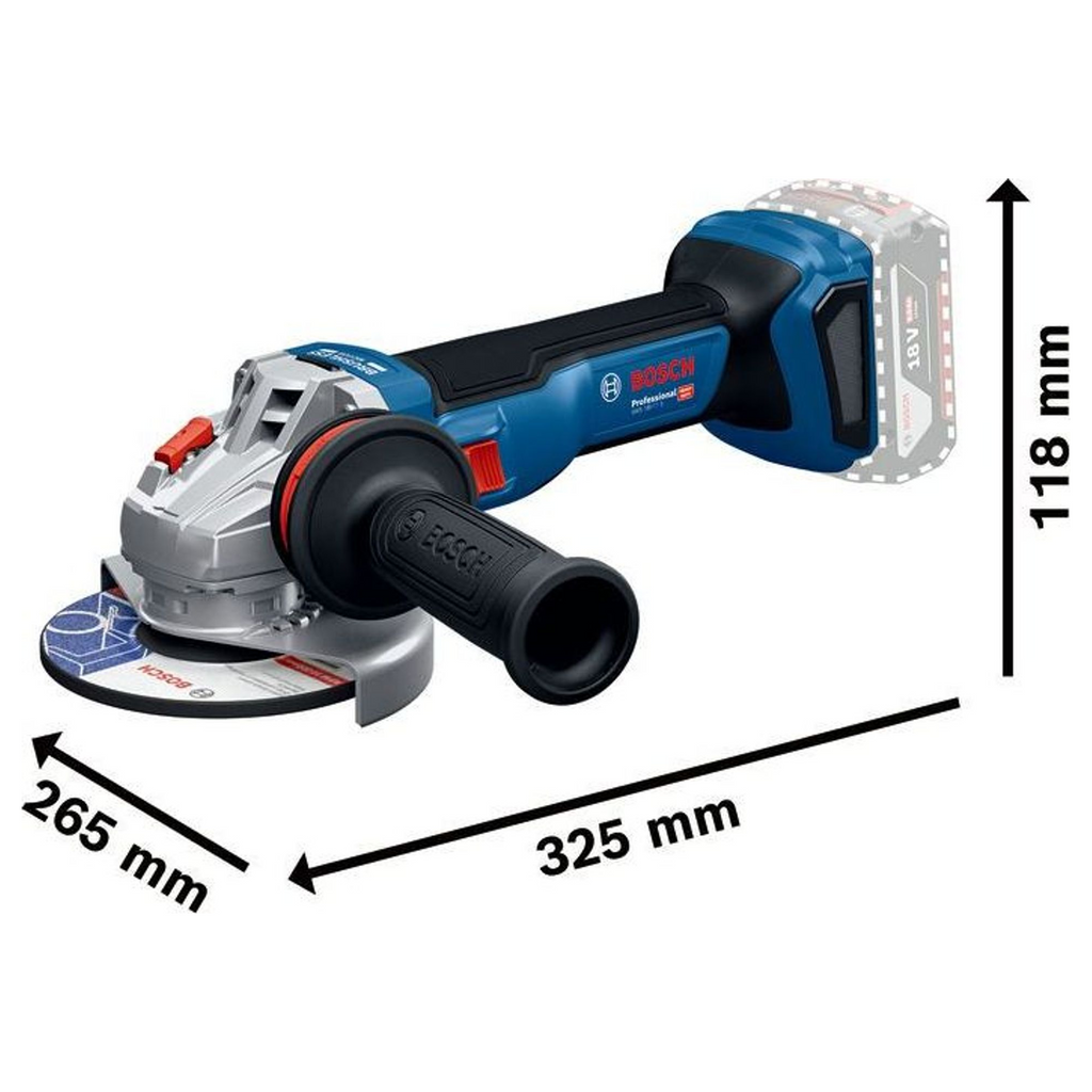 Schleifer Bosch GWS 18V-11 PRO 18V 5Ah