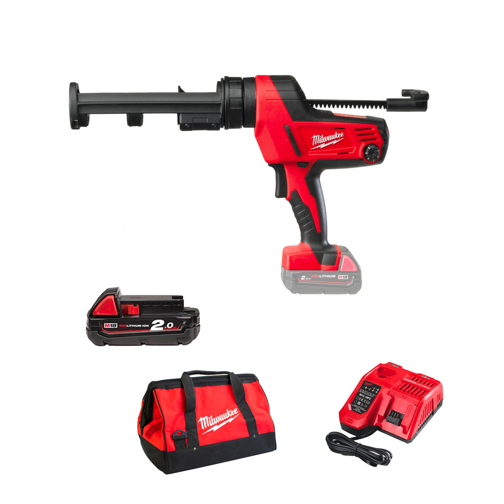 Silikonpistole Milwaukee C18 PCG/310C-201B 18V 2Ah