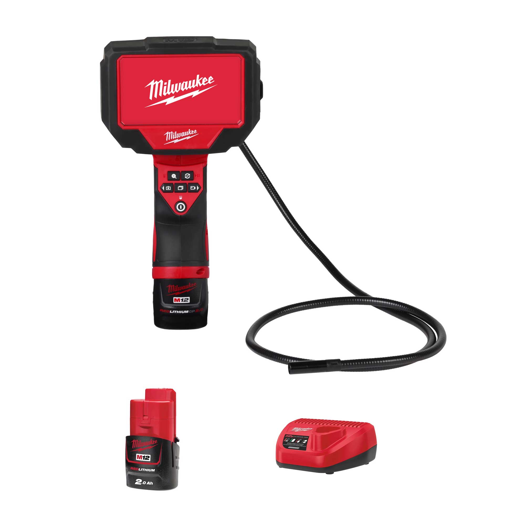 Inspektionskamera Milwaukee M12 360IC12-201C 12V 2Ah
