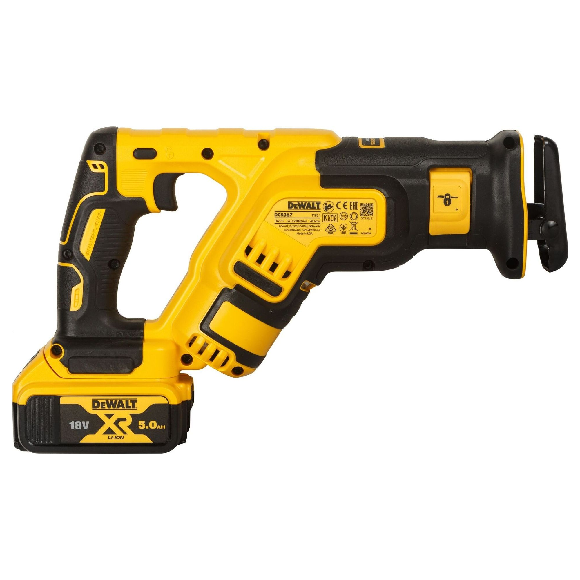 Universalsäge Dewalt DCS367P2-QW 18V 5Ah Bürstenlos