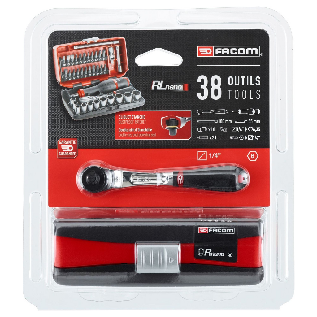 Facom RL.NANO1PB 1/4" Steckschlüsselsatz 38-teilig