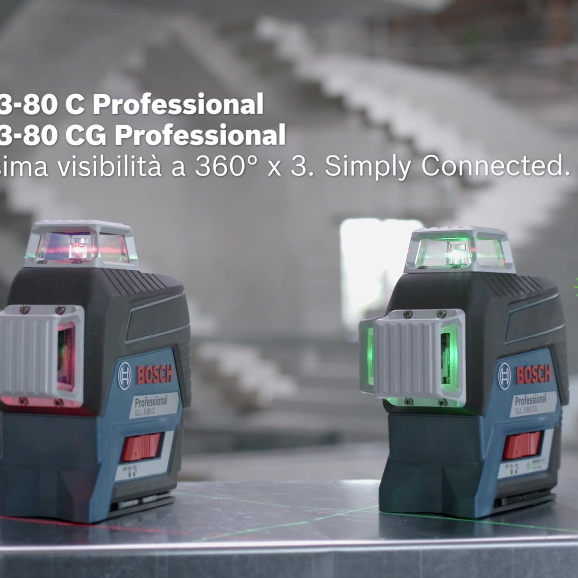Laser-Nivelliergerät Bosch GLL 3-80 C PRO 12V