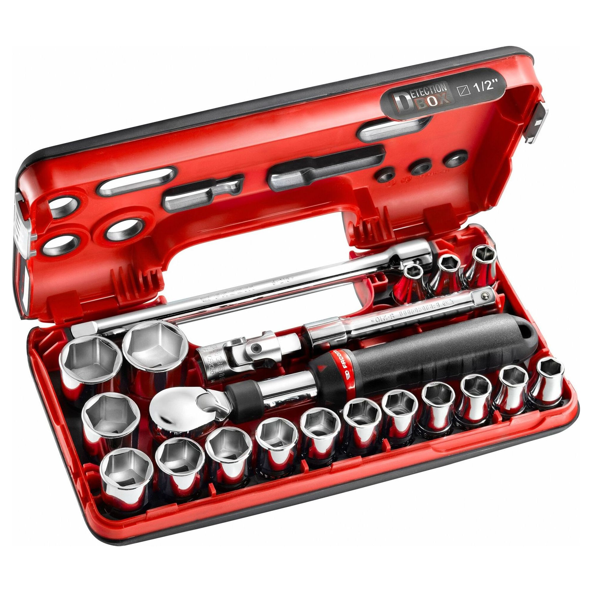 Facom SXL.DBOX1PB 1/2" Steckschlüsselsatz mit 21-teiliger ausziehbarer Ratsche
