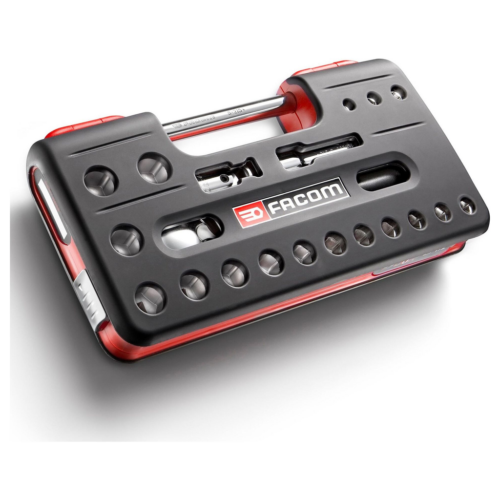 Facom SXL.DBOX1PB 1/2" Steckschlüsselsatz mit 21-teiliger ausziehbarer Ratsche