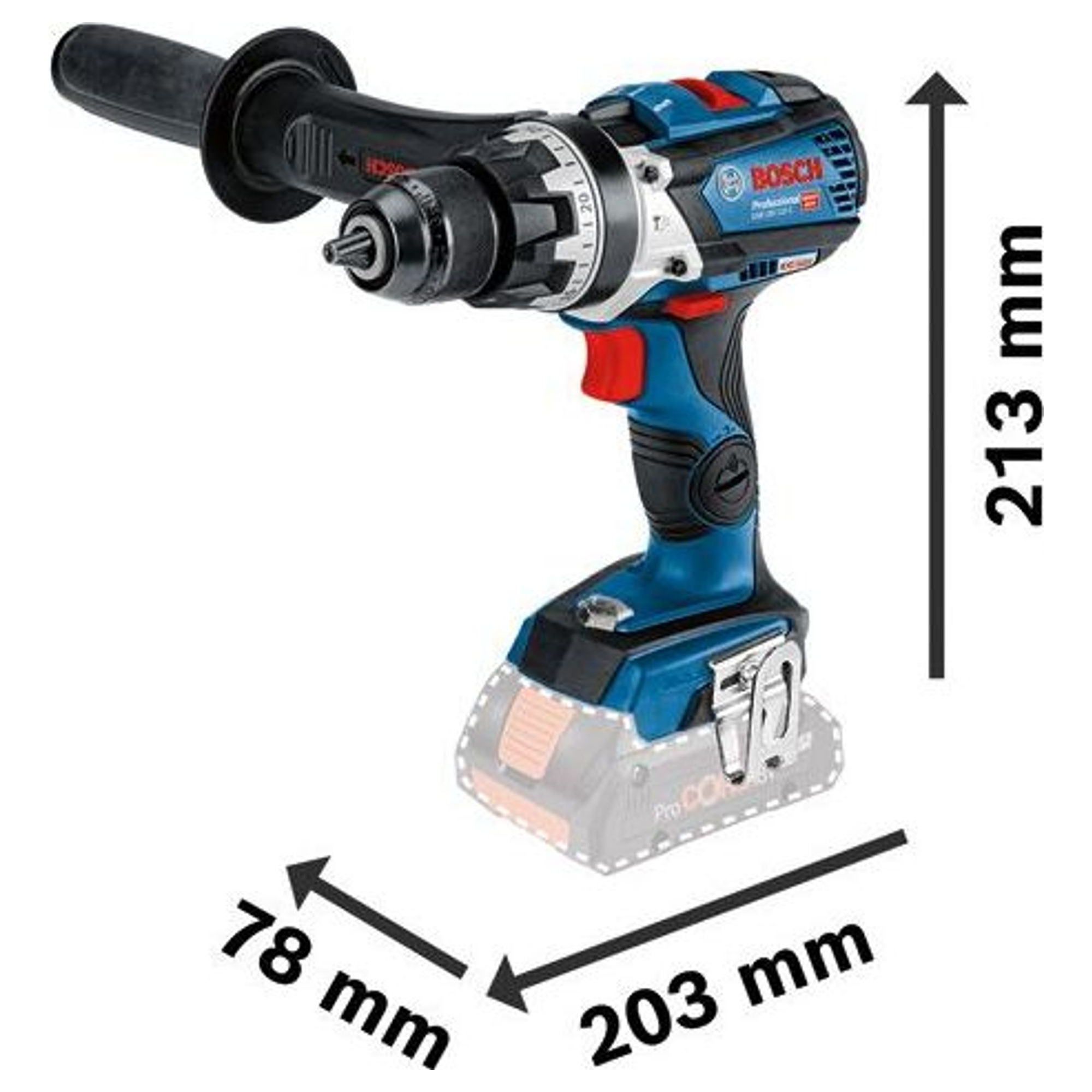 Bohrschrauber Bosch GSB 18V-110 C PRO 18V 4Ah