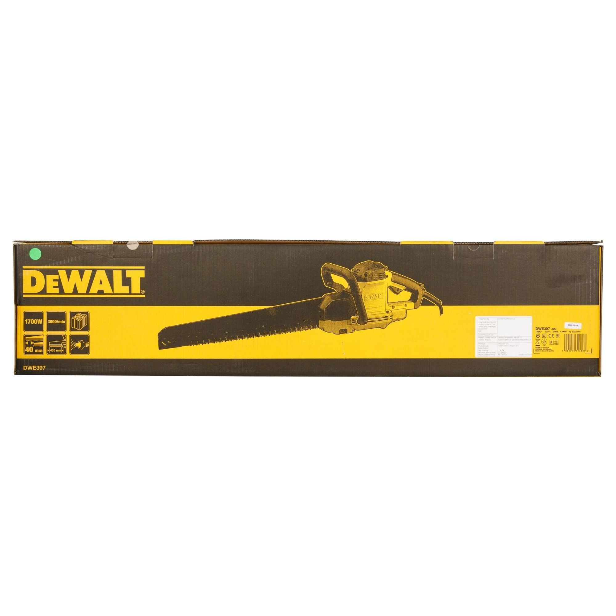 Säbelsäge Dewalt DWE397-QS ALLIGATOR 430mm 1700W
